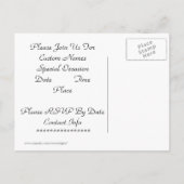 第50金記念日のパーティの招待状の郵便はがき インビテーションポストカード (裏面)