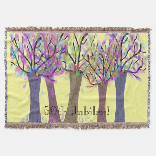 第50金記念祭によって編まれる毛布 スローブランケット (正面)