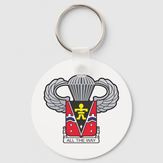 第509回空挺翼航空機付き紋章 キーホルダー (正面)