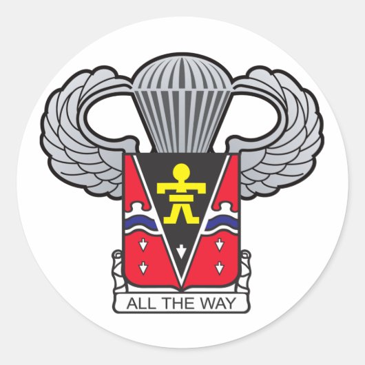 第509回空挺翼航空機付き紋章 ラウンドシール (正面)