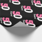 第50 50の誕生日の星の名前をカスタムする色V45 ラッピングペーパー (角)