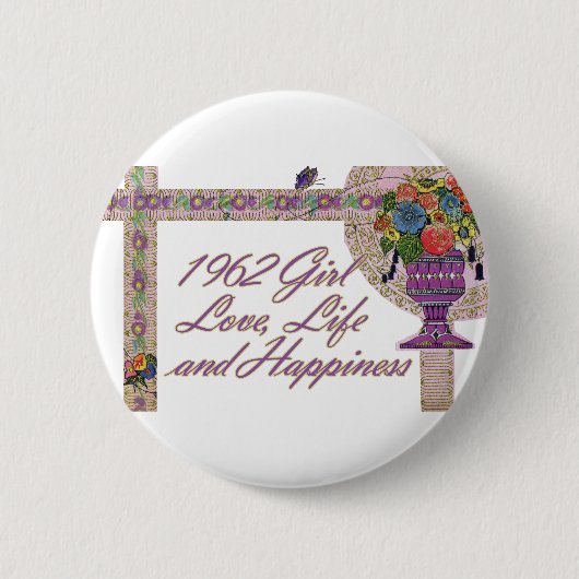 第50 Birthday 1962年 缶バッジ (正面)