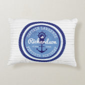 第50 nautical Rope Anchor Helm誕生日の大尉 アクセントクッション (裏面)