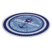 第50 nautical Rope Anchor Helm誕生日の大尉 カッティングボード (角)