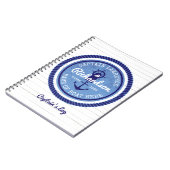 第50 nautical Rope Anchor Helm誕生日の大尉 ノートブック (左側)