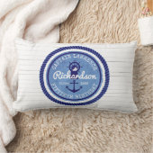 第50 nautical Rope Anchor Helm誕生日の大尉 ランバークッション (ブランケット)