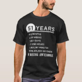 第51誕生日のワイシャツ51歳記念日のギフト Tシャツ (正面)