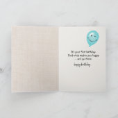 第51誕生日バルーンとタビーキャット カード (内部)