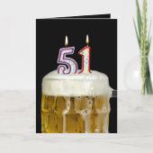 第51誕生日ビール カード (正面)