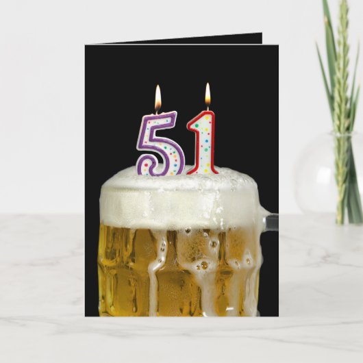 第51誕生日ビール カード (正面)