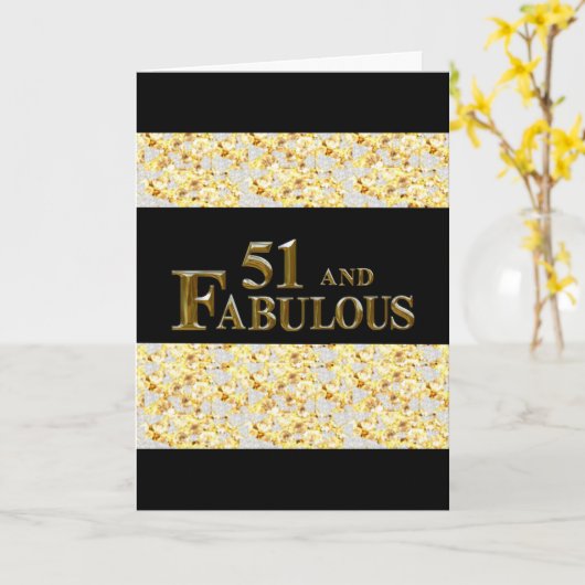 第51誕生日 カード (黄色い花)