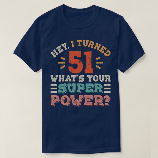 第51誕生日 Tシャツ (デザイン正面)