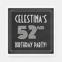 第52回バースデーパーティー：アールデコスタイル+名前をカスタムする