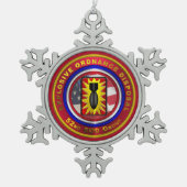 第52回EODグループ スノーフレークピューターオーナメント (正面)