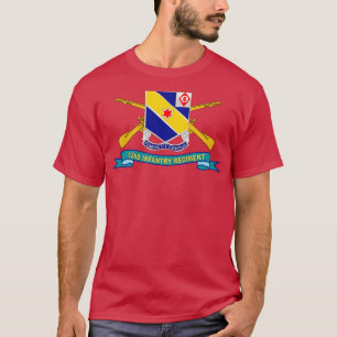 第52歩兵連隊DUIブロリボン付きX Tシャツ