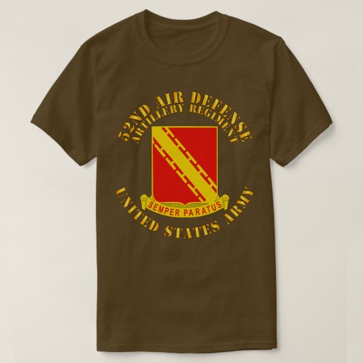 第52航空自衛隊砲兵連隊 Tシャツ (デザイン正面)