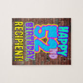 第52誕生日~おもしろい、アーバン・グラフィティ・ルッインスパイアク ジグソーパズル (横)