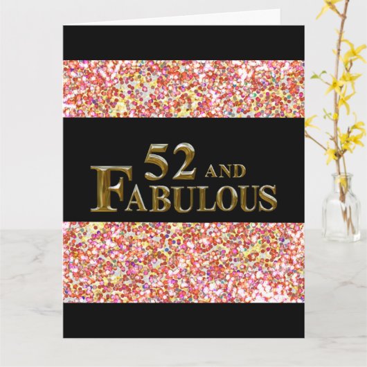 第52誕生日 カード (黄色い花)