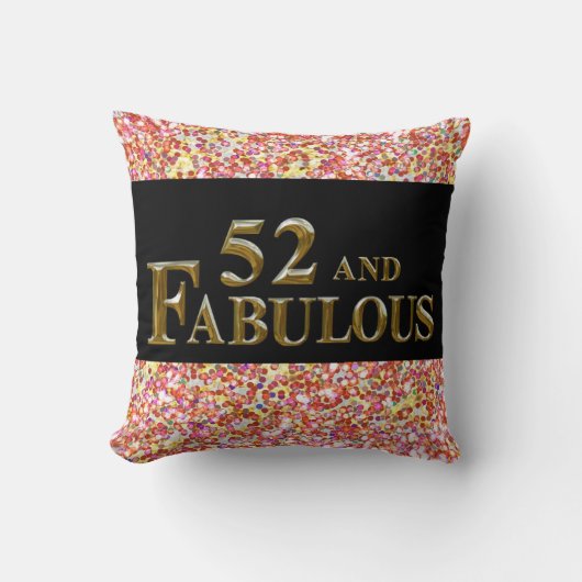 第52誕生日 クッション (正面)