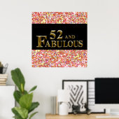 第52誕生日 ポスター (ホームオフィス)