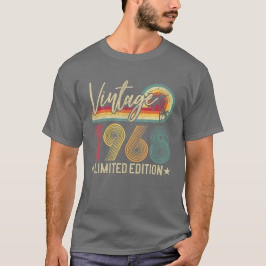第53回誕生日ギフト1968 53歳レトロ限定 Tシャツ (正面)