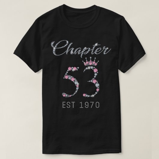 第53章EST1970第53誕生日贈呈 Tシャツ (デザイン正面)