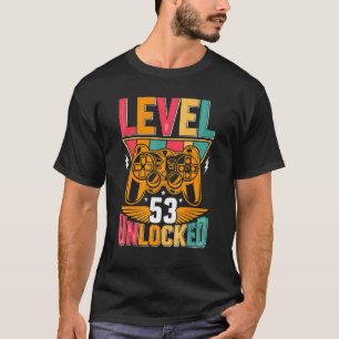 第53誕生日アンロック女性男性 Tシャツ