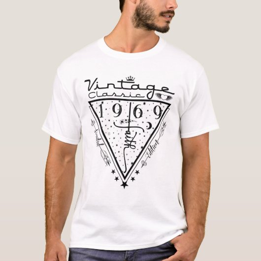 第53誕生日クリスチャンのギフト女性男性信仰Vint Tシャツ (正面)
