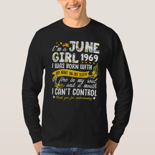 第53誕生日フローラガール1969年6月 Tシャツ (正面)