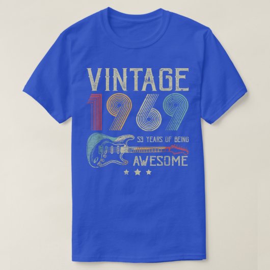 第53誕生日メンズヴィンテージ素晴らし1969 Gui Tシャツ (デザイン正面)