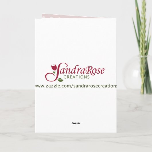 第53誕生日婦人靴,水玉模様 カード (裏面)