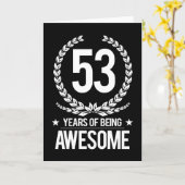 第53誕生日(素晴らしい53あ年間の) カード (黄色い花)