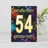 第54回バースデーパーティー招待花火大会 招待状 (スタンド正面)