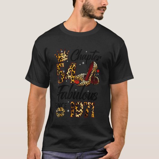 第54章 1971年から素晴らしい ヒョウの54歳の誕生日 Tシャツ (正面)