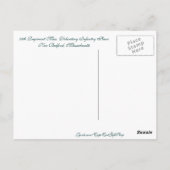 第54連隊大団。任意歩兵用葉書 ポストカード (裏面)