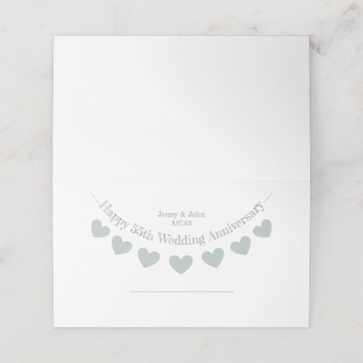 第55回エメラルド結婚の記念日座席表 プレイスカード (外部開封)