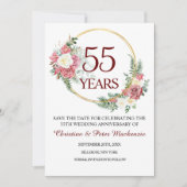 第55回エメラルド結婚の記念日 セーブザデート (正面)