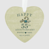 第55回エメラルド結婚ジュエル記念日 オーナメント (裏面)