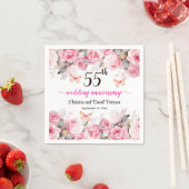 第55回エメラルド結婚ズ記念赤面バラ スタンダードカクテルナプキン (インサイチュ)