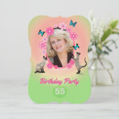 第55回誕生日パーティーへの招待 招待状 (スタンド正面)