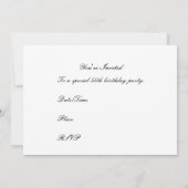 第55回誕生日パーティーへの招待 招待状 (裏面)