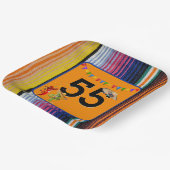 第55回誕生日パーティーメキシコデザイン ペーパープレート (傾斜あり)