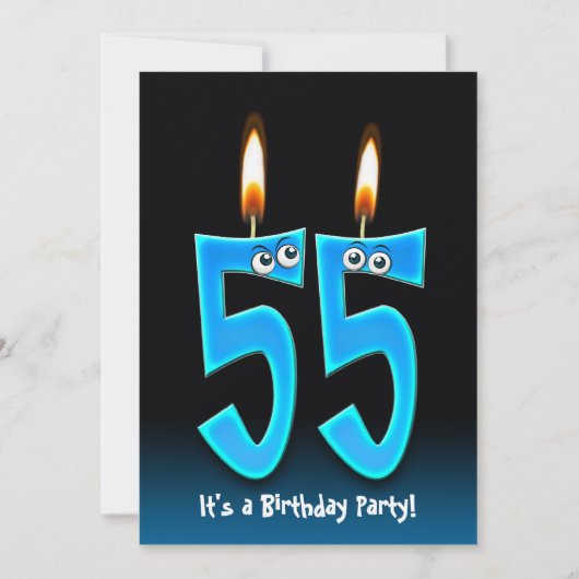 第55回誕生日パーティー 招待状 (正面)