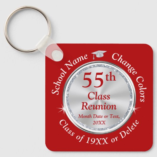 第55期クラス懇親会アイディア、年と色の変更、 キーホルダー (正面)