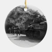 第55機甲歩兵部隊の第二次世界大戦の兵士 セラミックオーナメント (裏面)
