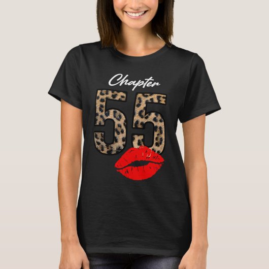 第55章1966年55th birthday lips leopard tシャツ (正面)