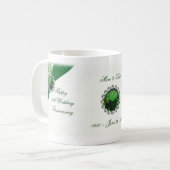 第55結婚記念日のマグ コーヒーマグカップ (正面左)