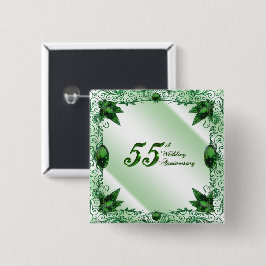 第55結婚記念日ボタン 缶バッジ