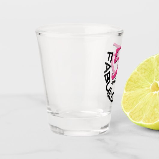 第55誕生会のお祝いのガーリーなピンク ショットグラス (左)