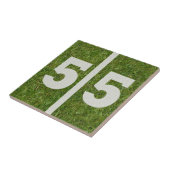 第55誕生日のフットボールのカスタマイズ可能なタイル タイル (側面)